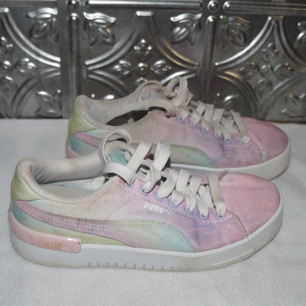 Youth Size 4C Jada Pastel Multicolored Puma Sneakers